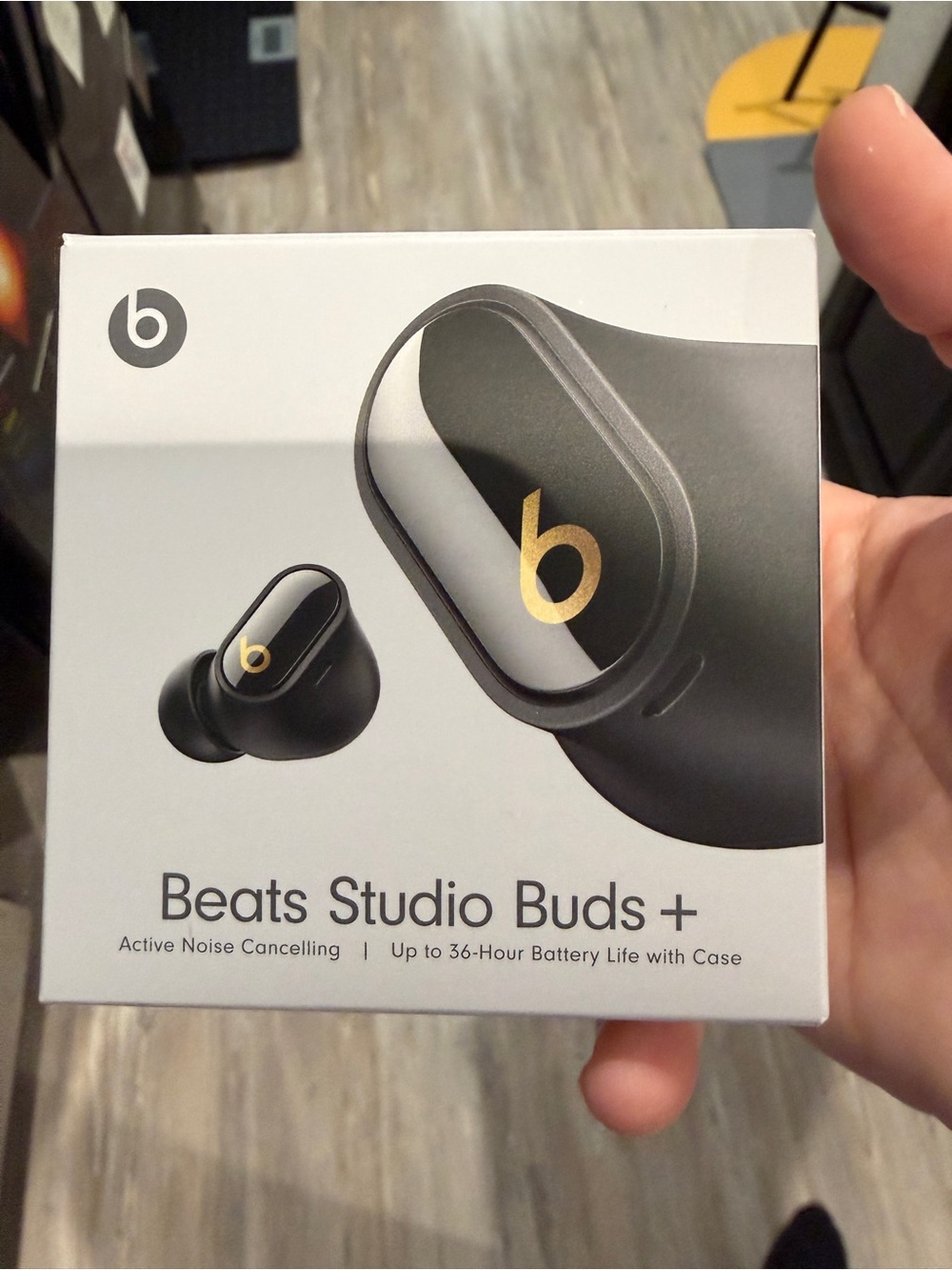 Beats Studio Buds+ Black/Gold - Complete, Like New